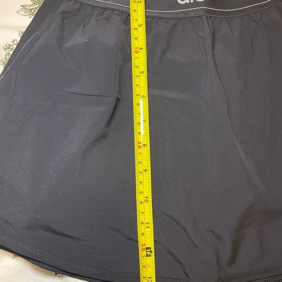 ALO Yoga Match Point Black Tennis Skirt - Picture 6 of 12